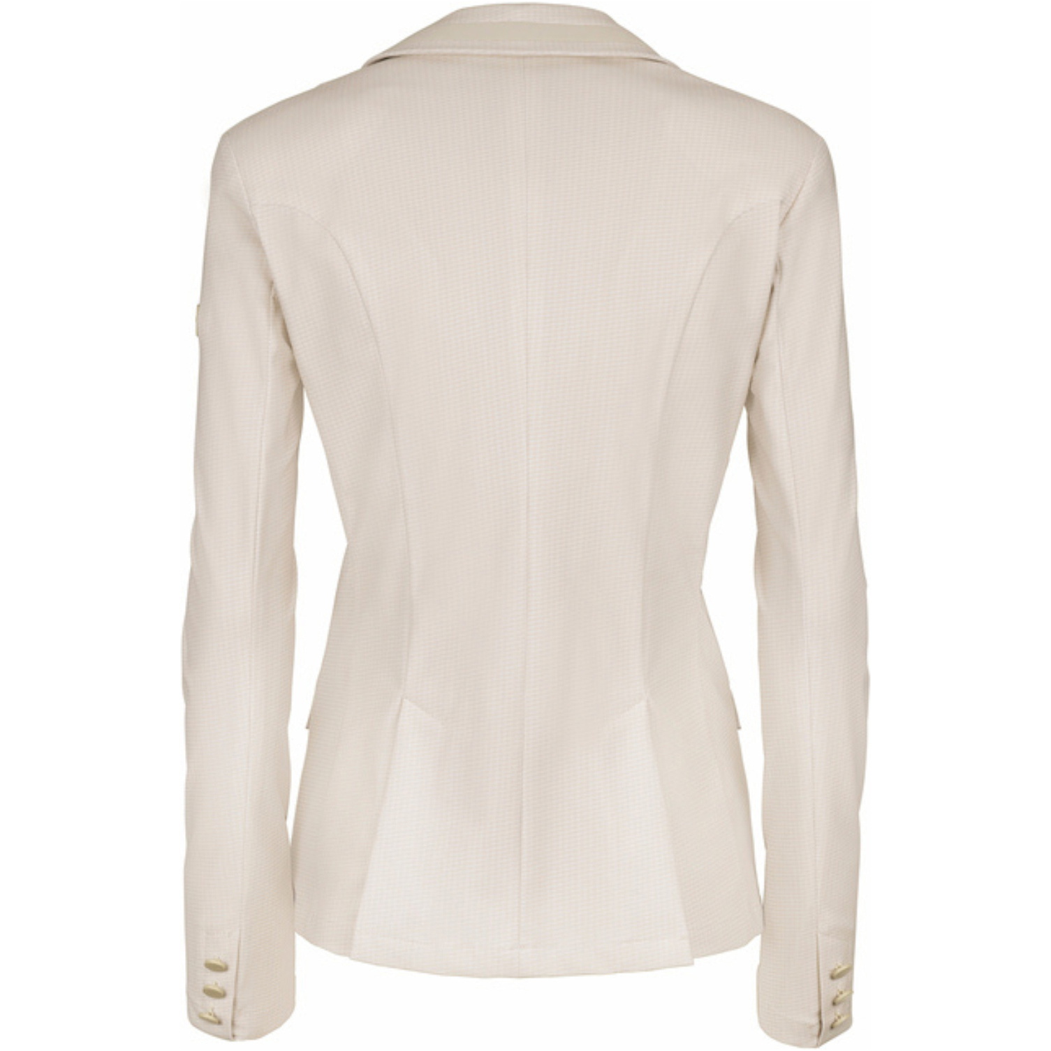 2025 Pikeur Damen Klea Pepita Zeigen Jacke 150930 545 015 - Ivory